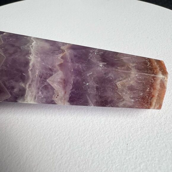 Amethyst Crazy Lace Crystal Wand (#5) - Picture 9 of 13
